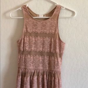 Lace nude dress